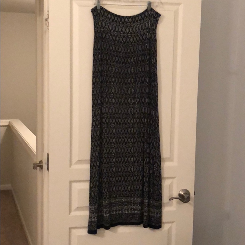 Black and White Maxi Skirt